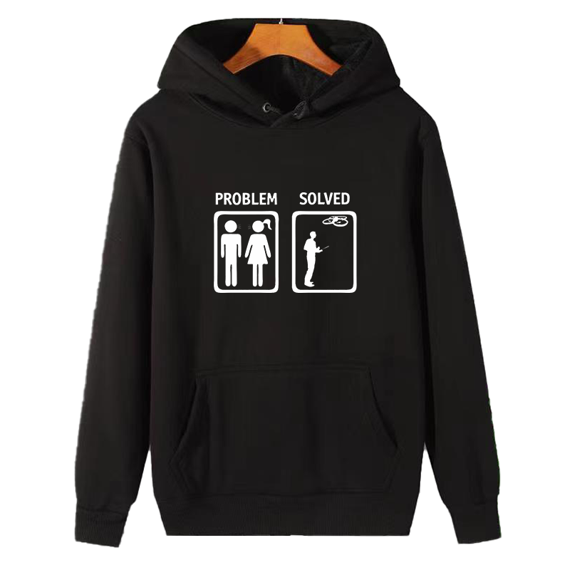 Winter Clothing Essential - Problem Solved Fashion Graphic Hooded Sweatshirts