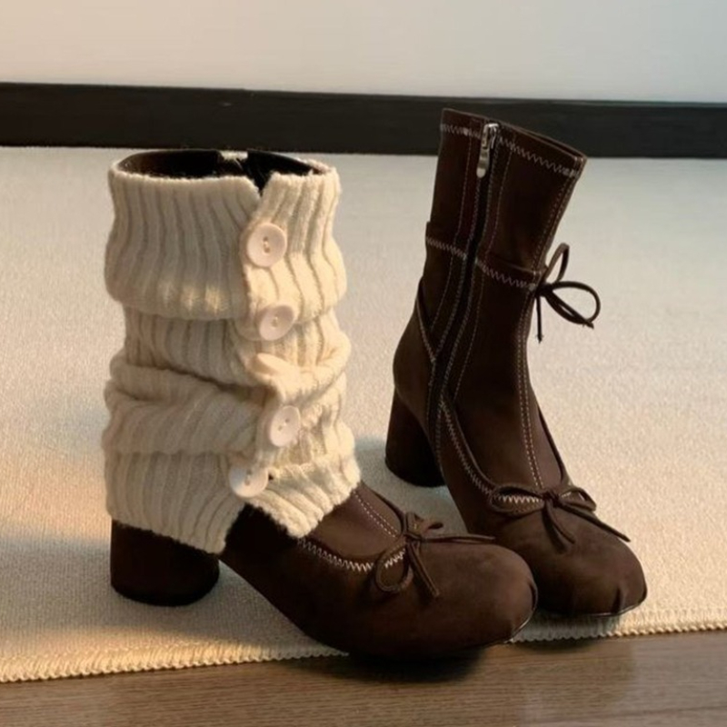 Winter Clothing Women'S - Bow High Heels Women Boots New