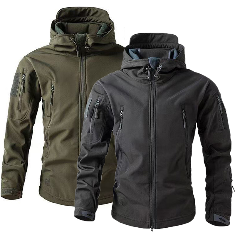 Windproof Jacket Softshell - Men's Winter Autumn Warm Softshell Fleece