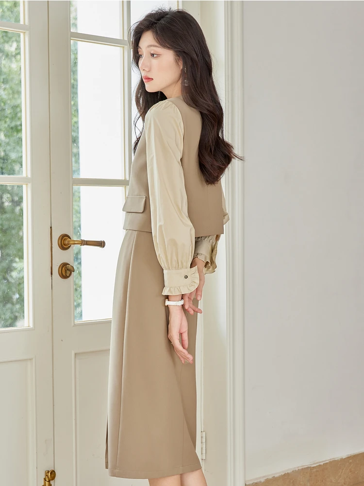 VIMLY Women Elegant Skirt Sets - Winter Clothing Women'S recension och pris