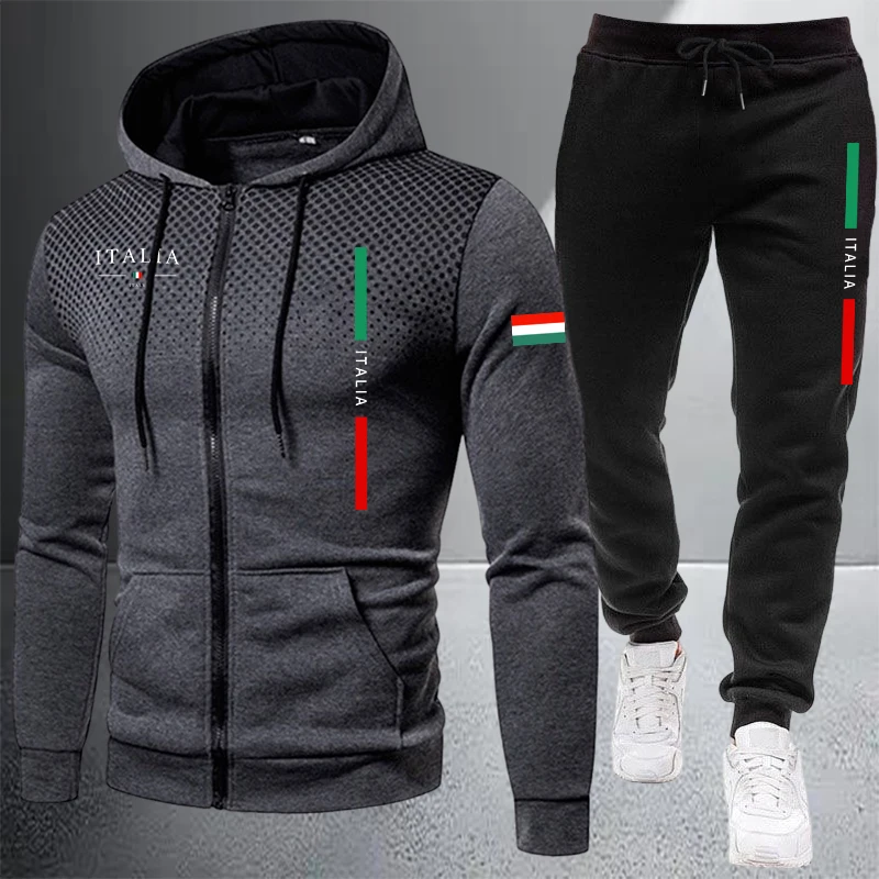 Men's Tracksuit Casual Zip Hoo - Winter Clothing Stores recension och pris