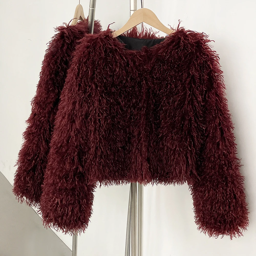 OFTBUY Faux Fur Jacket New Sty - Winter Clothing Manufacturers recension och pris