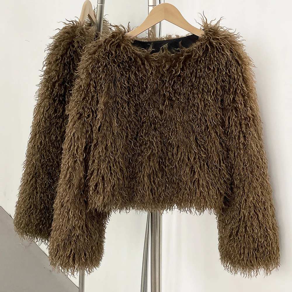 OFTBUY Faux Fur Jacket New Sty - Winter Clothing Manufacturers recension och pris