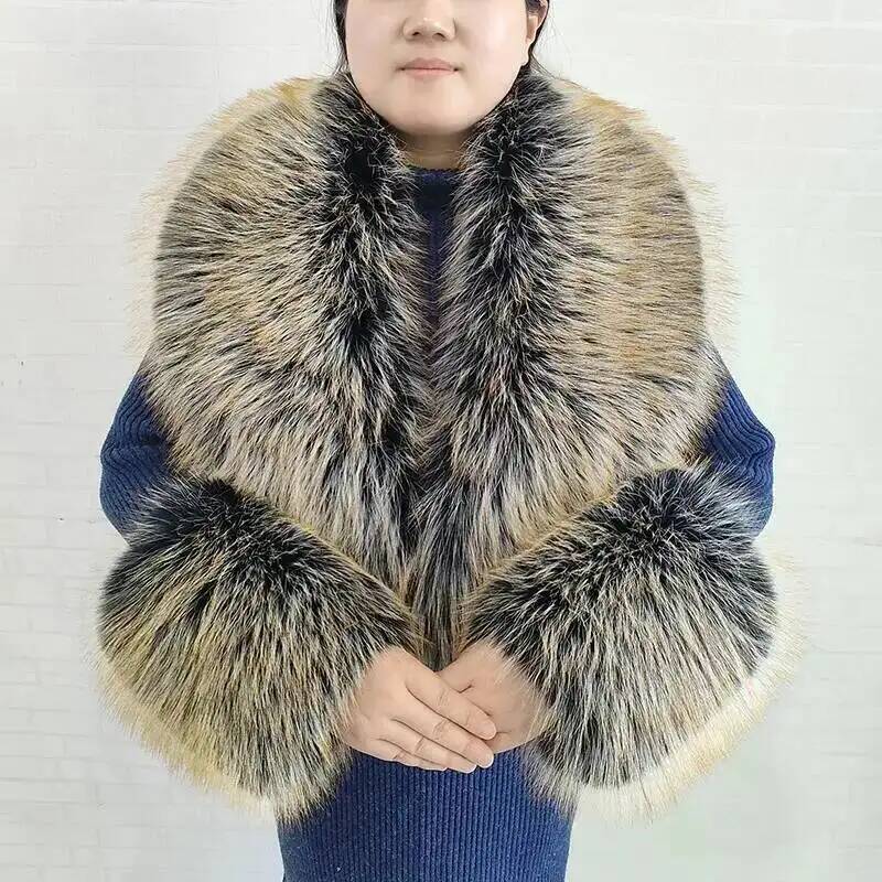 Large Women Faux Fox Fur Scarf - Winter Clothing Stores recension och pris