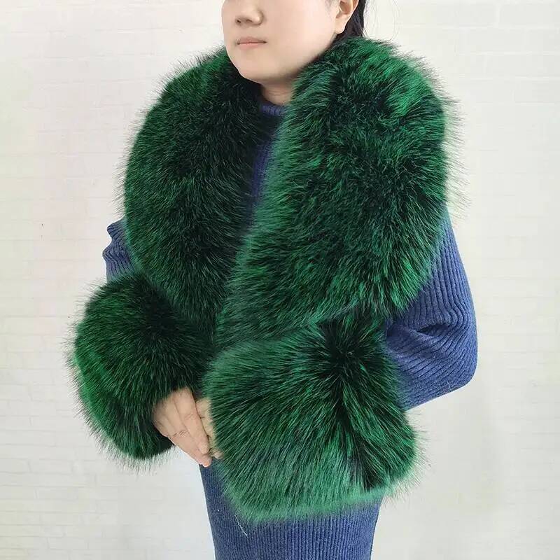 Large Women Faux Fox Fur Scarf - Winter Clothing Stores recension och pris