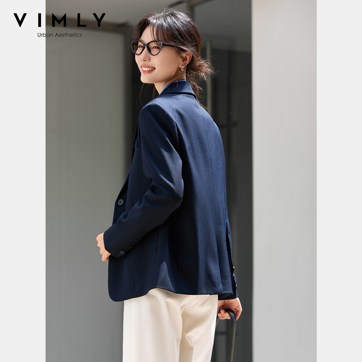 VIMLY Women's Navy Blue Jacket - Winter Clothing Trends 2026 recension och pris