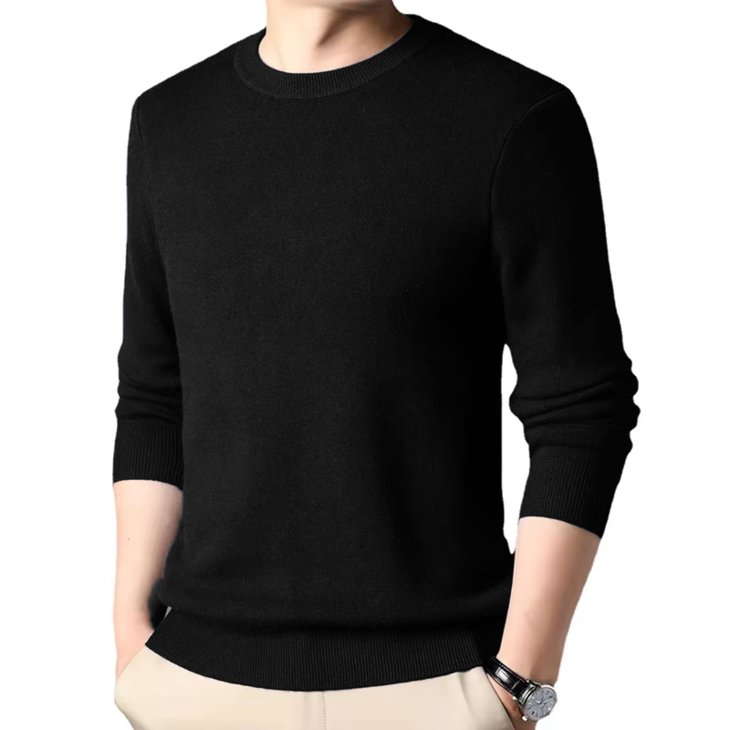 Men's Solid Color Knitted Pull - Winter Clothing Uae recension och pris