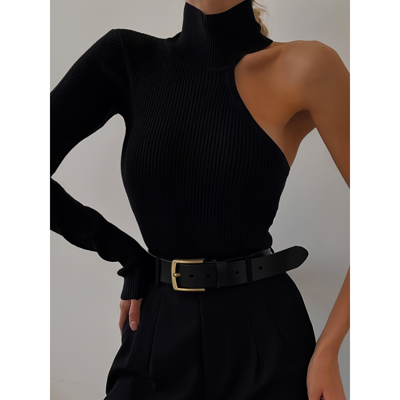 Solid Asymmetric One Shoulder  - Winter Clothing Women'S recension och pris