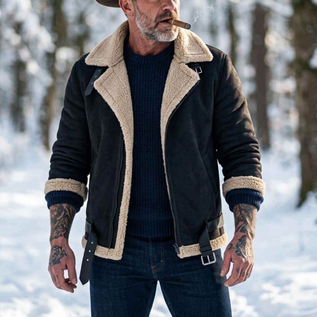 Men Winter Faux Suede Jacket F - Winter Clothing Uae recension och pris