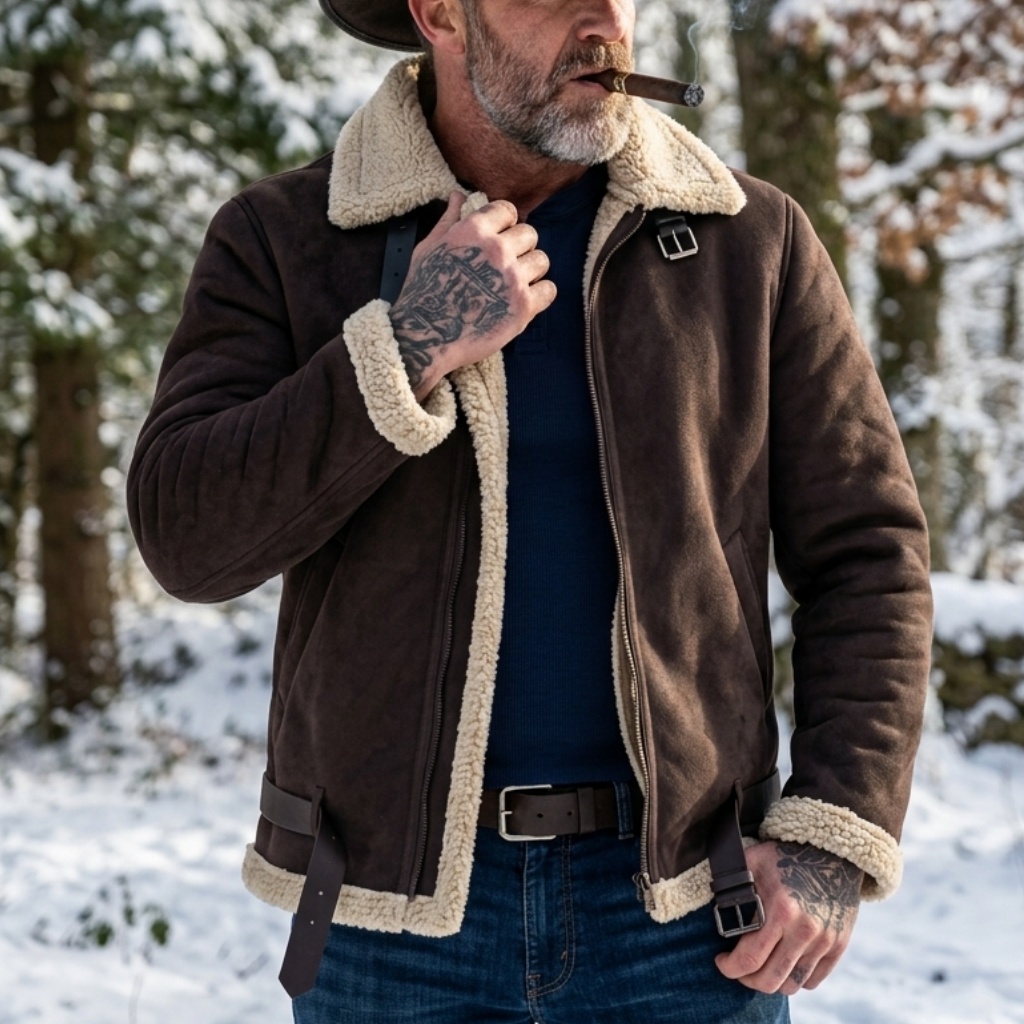 Men Winter Faux Suede Jacket F - Winter Clothing Uae recension och pris