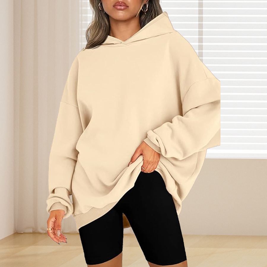 Plus Size Basic Solid Color Ho - Winter Clothing Women'S recension och pris