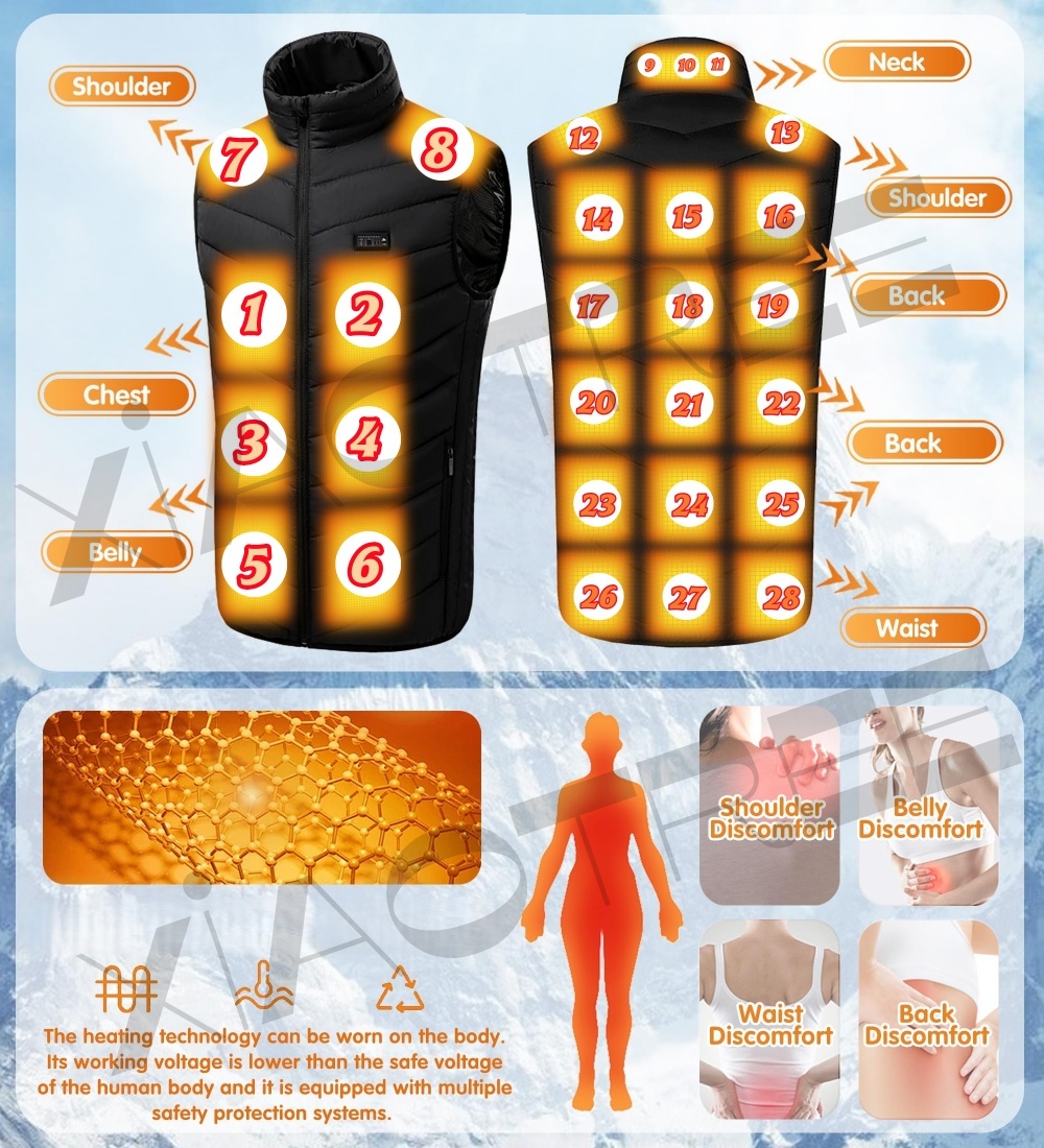 28/9 Areas Heated Vest Men Jac - Winter Clothing Uae recension och pris