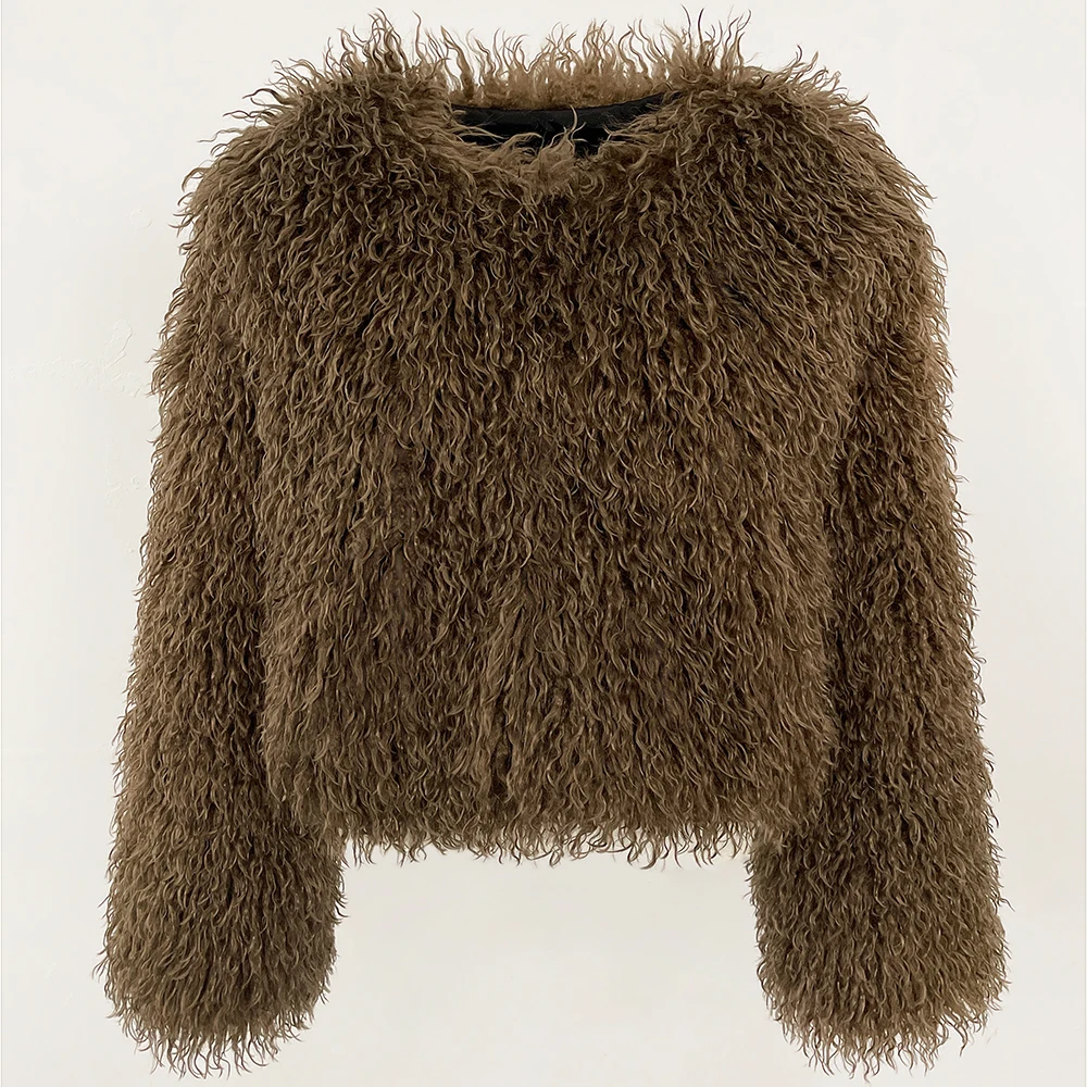 Faux Fur Coat Solid Color Wome - Winter Clothing Manufacturers recension och pris