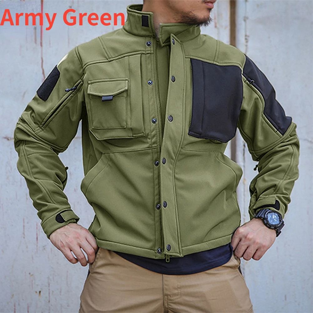 Men's Tactical Sets Winter Sha - Windproof Jacket Softshell recension och pris