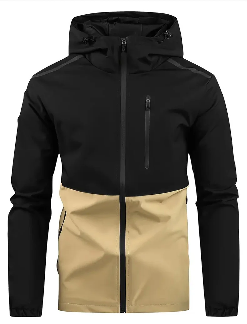 Color-blocked Hooded Waterproo - Windproof Jacket Softshell recension och pris