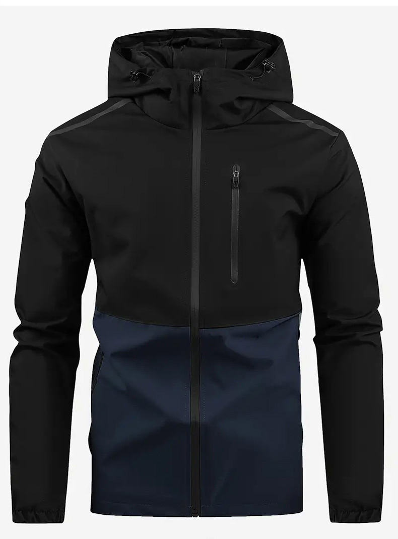 Color-blocked Hooded Waterproo - Windproof Jacket Softshell recension och pris
