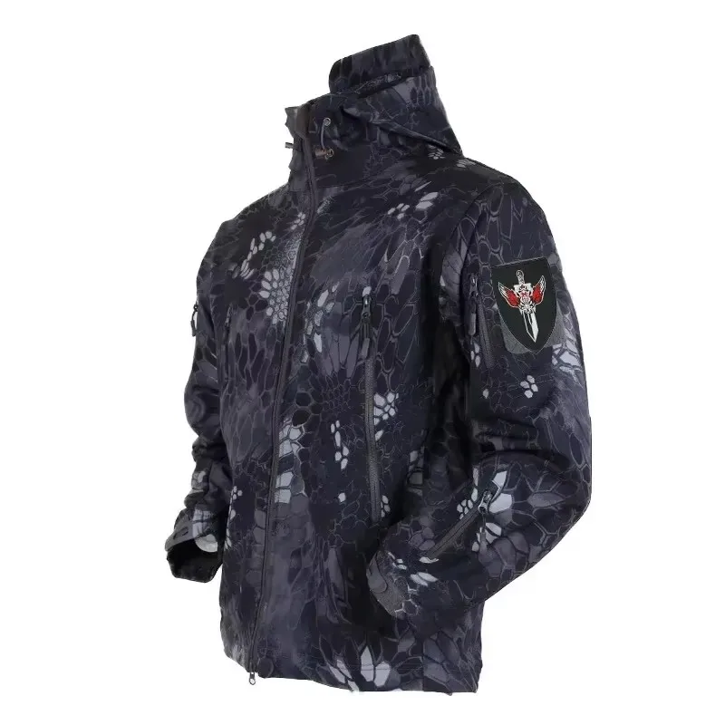 5XL 6XL CP Camouflage Soft She - Windproof Jacket Softshell recension och pris