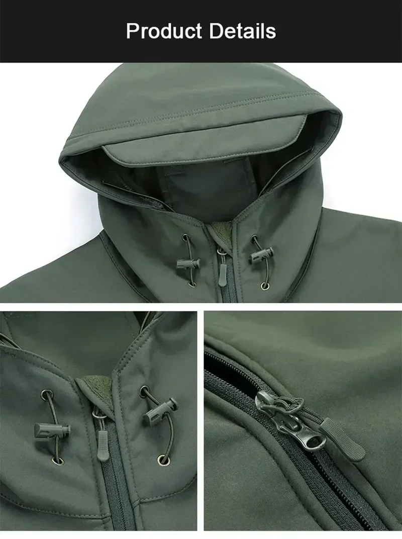 5XL 6XL CP Camouflage Soft She - Windproof Jacket Softshell recension och pris