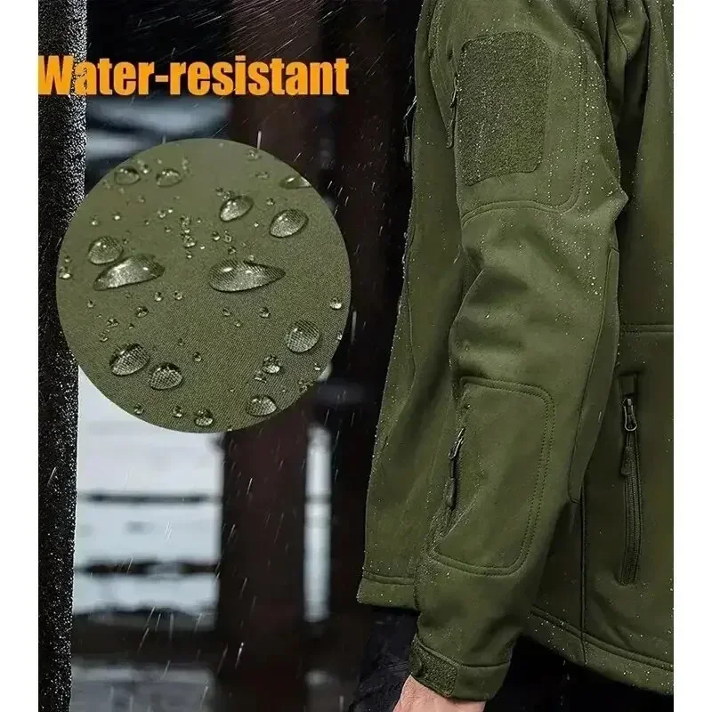 5XL 6XL CP Camouflage Soft She - Windproof Jacket Softshell recension och pris